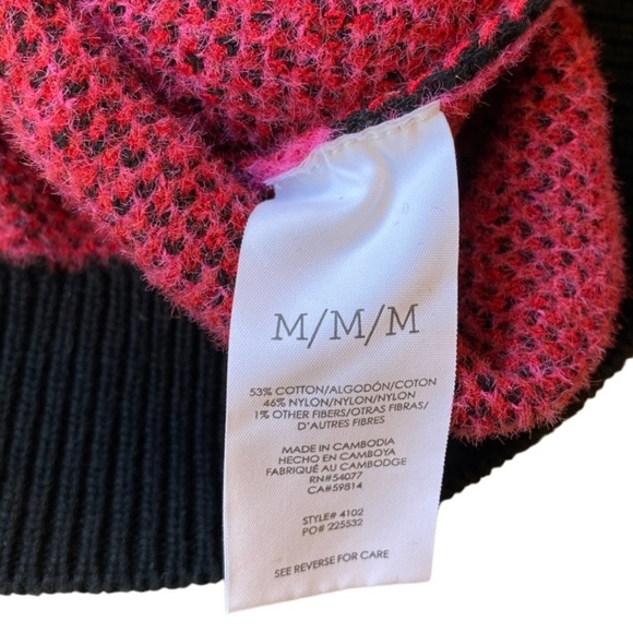 CAbi Black and Pink V-Neck Sweater - Picture 13 of 14